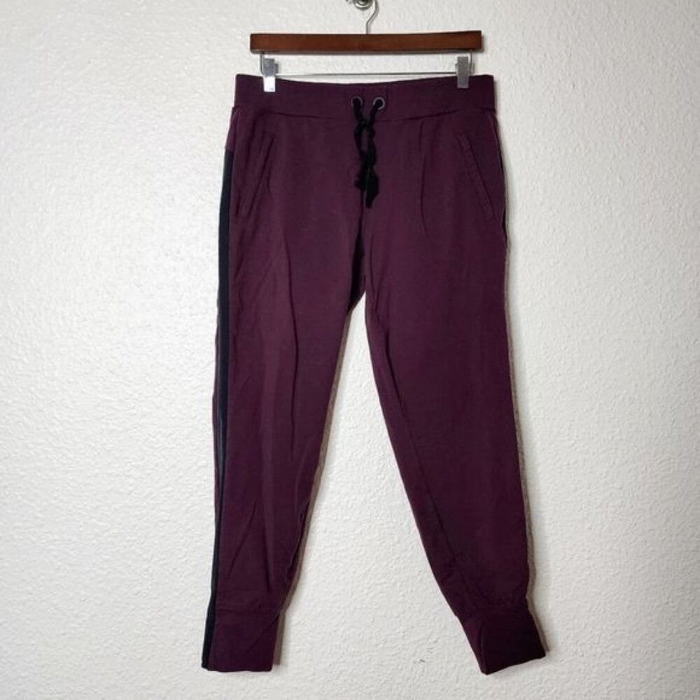 Athleta Metro Track Jogger Pants in Aubergine Size Medium
